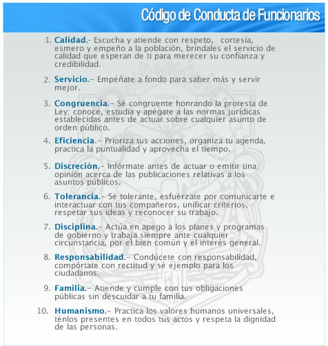 codigo de conducta
